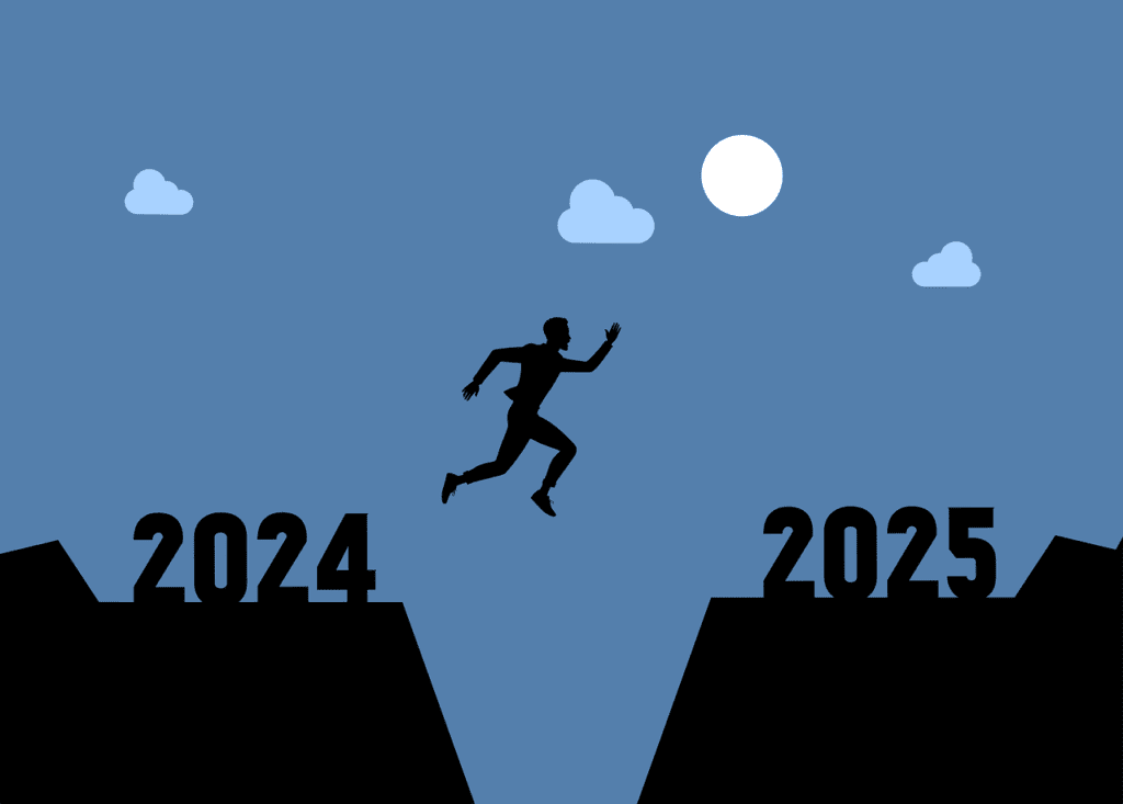 man, cliff, new year